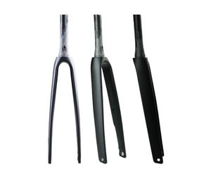 BSFHQS 700C Forcella Rigida per Bici da Strada in Carbonio Completa 1-1/2" Tubo Conico Forcella Anteriore ASSE Passante 12X100mm Freno A Disco 18-30C Pneumatici