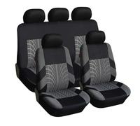 BSFYJXW Set Completo di Coprisedili in Poliestere per Kia Rio GT Line GT-Line, Soft Confortevole Traspirante Protezione per Sedili Auto, Auto Accessori,5 Seats-Grey