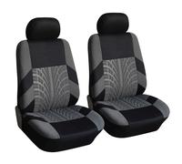 BSFYJXW Set Completo di Coprisedili in Poliestere per Kia Rio GT Line GT-Line, Soft Confortevole Traspirante Protezione per Sedili Auto, Auto Accessori,2 Seats-Grey