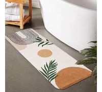 bsheuancek Tappeto da bagno bohémien, antiscivolo, grande, lungo, grazioso tappetino da bagno per camera da letto, corridoio, cucina, morbido tappeto da doccia lavabile
