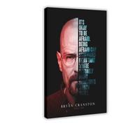 BSHNWX Poster su tela con cornice di Breaking Bad Bryan Cranston, 30 x 45 cm