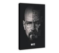 BSHNWX Poster su tela con cornice di Breaking Bad Bryan Cranston, 30 x 45 cm