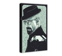 BSHNWX Poster su tela con cornice di Breaking Bad Bryan Cranston, 30 x 45 cm