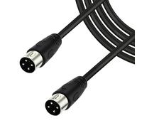 BSHTU Cavo con spina DIN maschio a 4 pin, adattatore convertitore di prolunga per altoparlanti DIN da maschio a maschio, adatto per registratori video digitali DVR e dispositivi con connettore audio