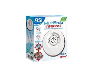 BSI - Repellente Ad Ultrasuoni ed Elettromagnetico - Contro Insetti E Roditori - Copre Una Superficie Interna Fino a 150 m² - Adatto per zanzare Tigri, Bianco