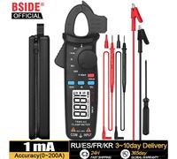 BSIDE Digital Clamp Meter Auto-Rang True RMS 1mA precisione 200A corrente DC AC multimetro Vol Ohm diodo temperatura NCV Tester