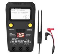 BSIDE ESR02 Pro Digital Transistor Tester Per Ingegneri E Tecnici Con Rilevamento Automatico Di NPN, PNP, MOSFET, Diodo E Condensatore Parametri (ESR02PRO - BlackTest clip)