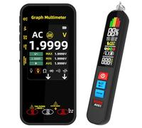 BSIDE Kit Multimetro Digitale Rilevatore di Tensione, S500 Multimetro Grafico 20000 Contatori & AVX1 Penna Cercafase, Tester Elettricista di Corrente Tensione Millivolt Capacità Diodo Temperatura