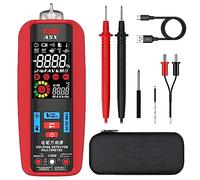 BSIDE Multimetro Digitale Intelligente LCD a Colori Tester Automatico con Sonda Temperatura VFD Tester di Corrente Tensione Capacitanza Ohm Hz Diodo Continuità con Custodia e Batteria Ricaricabile