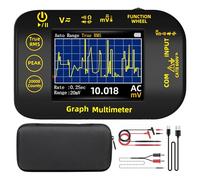 BSIDE Multimetro Digitale TRMS 20000 Conteggi con Modalità Registrazione, Multimetro Tascabile Ricaricabile 1000V con Display a Colori e Supporto, Misura Tensione Millivolt AC Picco Capacità Temp