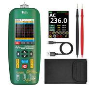 BSIDE O1 Multimetro Digitale con Oscilloscopio LCD Colori 4 Risultati TRMS Tester Oscilloscopio Portatile 10Mhz Trasferimento Dati Autorange Voltmetro Amperometro per Fai Da Te Automotive Elettronico