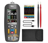 BSIDE O1 Multimetro Digitale TRMS Oscilloscopio Portatile Rilevatore di Tensione 3 in 1 LCD Colori Tester Ricaricabile con Oscilloscopio 10Mhz Memoria Voltmetro Amperometro per Audio DIY Automotive