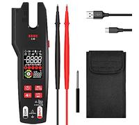 BSIDE Pinza Amperometrica AC DC 9999 Conteggi 600A Multimetro TRMS Termometro IR Tester Elettrico a Pinza Aperta 3 in 1 LCD Colori Tester Ricaricabile di Corrente Tensione VFD Capacità Ohm Hz Diodo