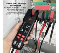 BSIDE Pinza amperometrica CC CA Tester per amplificatori elettrici Amperometro a ganascia aperta, Termometro a infrarossi con modalità intelligente, Multimetro VFC da 9999 conteggi