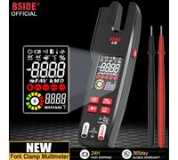 BSIDE Pinza amperometrica digitale Forcella DC/AC 600A Pinza amperometrica professionale T-RMS Corrente OpenJaw Tester elettrico Multimetro automatico