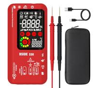 BSIDE S30 Multimetro Digitale Tester Elettricista con Doppia Potenza Termometro IR 9999 Conteggi Tester Diodi LED Alta Tensione Capacimetro Misura Automatica di Tensione Corrente Ohm Hz Continuità