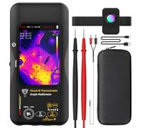 BSIDE SH9 Multimetro Termocamera Doppia Fusione di Luce Camera Termica 428X320 Risoluzione IR con Obiettivo Macro Multimetro Grafico 20000 Conteggi TRMS Touchscreen per Elettronica PCB Perdite Acqua