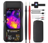 BSIDE SH9A - Multimetro con obiettivo macro 480 × 320 risoluzione IR, 20000 parole multimetro con touchscreen da 3,98", 25 Hz, fotocamera termica a infrarossi, 15 pallet termici Dual Light Fusion