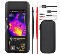 BSIDE Termocamera Multimetro Digitale 2 in 1 Risoluzione 428×320 con 20000 parole Multimetro Touchscreen da 3,98'' Termocamera infrarossi da 25Hz Dual-Light Fusion 15 palette termiche TRMS Multimetro