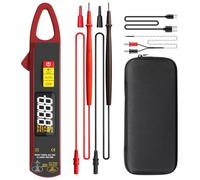 BSIDE UX2 Mini Pinza Amperometrica Digitale DC AC TRMS 200A, Multimetro Intelligente Ricaricabile Misura Tensione Corrente Capacità Resistenza Diodo Frequenza Temperatura Cavi Sotto Tensione