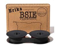 BSIE Typewriters - Nastro per macchina da scrivere Erika Nero - Compatibile con Erika 5, Erika 9, Erika 10, Erika 30, Erika 42, Naumann - GR1 / DIN 2103 / DIN 32755 - Testato a Nizza, Francia