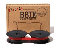 BSIE Typewriters - Nastro per macchina da scrivere Princess Nero e Rosso - Compatibile con Princess 100, 200, 300, Elektrik, De Luxe - GR1 / DIN 2103 / DIN 32755 - Testato a Nizza, Francia