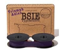 BSIE Typewriters - Nastro per macchina da scrivere Triumph Viola - Compatibile con Tippa, Gabriele, Perfekt, Norm, Standard - GR1 / DIN 2103 / DIN 32755 - Testato a Nizza, Francia
