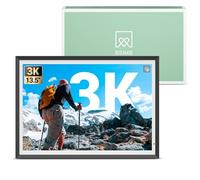 BSIMB Cornice digitale da 13,5 pollici, risoluzione 3K con touch screen di massima chiarezza, grande cornice digitale per foto, Wi-Fi Dual Band da 32 GB, sensore di luce, rotazione automatica, invia