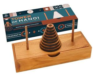 BSIRI Divertenti giochi da tavolo con 9 anelli) con disegni in legno per rompicapo Giochi di logica per bambini e adulti alle sfide Mastermind Gioco e pensa per divertimento apprendimento puzzle torre