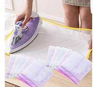 BSITSSS 10 PCS Panno Termo resistente per stiratura, Panno Retinato per Stirare Tappetino da Stiro Resistente al Calore Copritavolo da Stiro,Protettivo da Stiro Salva-scottature,Colore Casuale 40*60cm