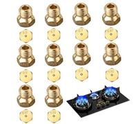 BSITSSS 10 Pezzi Ugelli e Iniettori, Kit di Conversione GPL, Set di Getto a Gas GPL, Kit di Conversione per Piano Cottura a Gas GPL, Iniettori di Propano