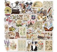 BSITSSS 100 Pezzi Adesivi Stickers, Stickers Aesthetic, Carino Sticker, Adesivi Vintage, Impermeabile Adesivi Scrapbooking per Skateboard, Computer Portatile, valigia, Bicicletta, Chitarra