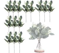 BSITSSS 14 PCS Eucalipto Artificiale Rami di Eucalipto, 27cm Foglie di Eucalipto Artificiali Foglie Finte per Decorazioni per Balcone Matrimoni Casa Festa Decorazione Composizione Floreale