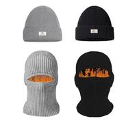 BSITSSS 2 Pezzi Passamontagna, Balaclava Caldo Antivento, Passamontagna Moto Invernale Multiuso, Ski Mask Termico, Copertura di Viso Integrale per Ciclismo, Corsa, Escursionismo
