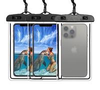 BSITSSS 3 Pezzi Custodia Impermeabile Smartphone, Universale Custodia Subacquea Smartphone IPX8,Custodia Cellulare Impermeabile per iPhone 14-11 Pro Max XRX, Sam_sung S23, Hua_wei, Xiao_mi Fino a 6,7"