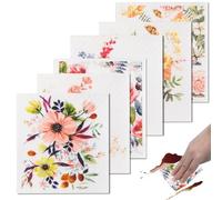 BSITSSS 6 Pz Strofinacci Svedesi per Cucina, Strofinacci Floreali Super Assorbenti, lavabili, Multifunzionale Strofinacci Floreali Colorati, Asciugamani di Carta Riutilizzabili per Cucine, Uffici