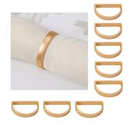 BSITSSS 8 Pcs Anelli Portatovaglioli,Anelli per Tovaglioli Metallo Anelli per Tovaglioli da Tavola,Porta Tovaglioli da Tavola Anelli per Matrimonio Banchetto Cena Decorazione da Tavola per Feste d'oro