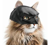BSITSSS Maschera Batman per Gatto, Carino Batcat Mask Accessori, Nero Maschera Bat-Man per gatti, Maschera per Costumi di Halloween Cosplay