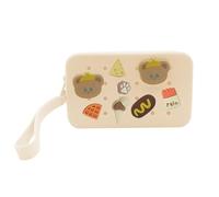 BSITSSS Trousse Trucchi, Carino Borsa Porta Trucchi con Charm per Crocs, Silicone Mini Pochette Borsa Trucco Impermeabile per Cosmetici Organizer Donne Ragazze Viaggio