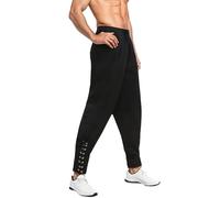 Bslingerie® Pantaloni da pirata da uomo medievale rinascimentale con elastico in vita, Nero , L