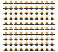 BSLSVGE 4/7 Barb Valve 100Pcs | Pom Material Garden Irrigation Valves | Through Type Water Valve for Greenhouse/Potted Plants/Lawn | Sturdy Misting Tube Connectors