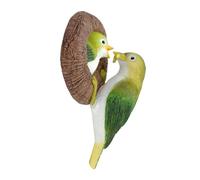 BSLSVGE Composite Bird Tree Hugger | Lifelike Handmade Sculpture for Garden/Wall/Outdoor Decor | Fade - Proof Bird Figurine with Organic Design