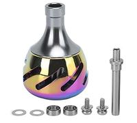 BSLSVGE Fishing Control Knob Replacement | all - Metal Reel Handle Knob | High - Density Fishing Accessories for Saltwater/Freshwater/Bass Fishing | 3 Sizes, Colorful Paint (M)