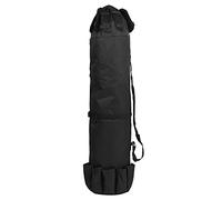 BSLSVGE Fishing Rod Bag | Portable Tackle Storage with Water - Protective Back | Holds 5 Rods/Reels/Gear | Lightweight Polyester Case, Foldable Design (Black)