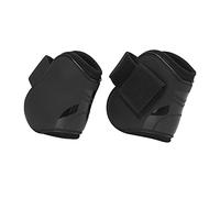 BSLSVGE Horse Tendon Boots Protective Lightweight Adjustable Support Boots for Horse Jumping Training PU Material 4pcs Set (Un Paio di Zampe Posteriori Extra-Large)