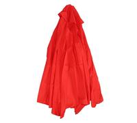 BSLSVGE Outdoor Umbrella Canopy Replacement Durable Rainproof Sunshade Fabric for Patio Garden 6 Ribs Umbrella 270cm Polyester (Red)