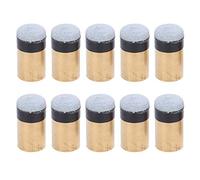 BSLSVGE Premium Pool Cue Tips Artificial Cattlehide Screw Type Replacement Tips for Billiard Snooker Players 12mm 13mm 10Pcs/Bag (13MM)