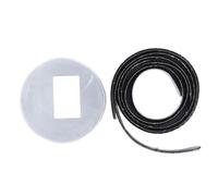 BSLSVGE Tennis Racket Head Guard Tape | 3Pcs Nylon Built - in Adhesive Protection for Racket Frame | Pick Up Balls Without Bending/Guard Against Scratches/Easy Installation | Includes (Black)