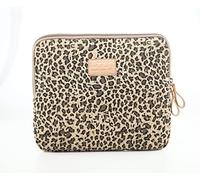 BSLVWG 10-15 pollici, serie foresta, impermeabile, in tela, per computer portatile da 13.3 pollici, compatibile con MacBook Air 13, custodia iPad 12.9 (14 pollici, marrone leopardo)