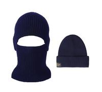 BSLVWG Passamontagna da sci termica, da uomo, 2 in 1, maschera integrale con cappuccio, scaldacollo, multifunzione, traspirante, antivento, per uomini e donne, Marina Militare, Taglia unica